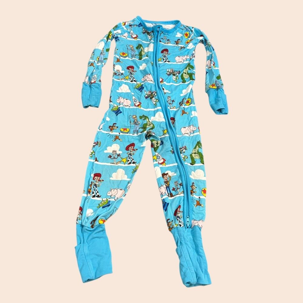 Disney Little Sleepies Toy Story Zip Pajamas Kids 12-18 Months Multi Snug Zippy